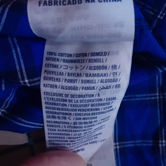 abercrombie kids, Big Moose Logo, LS, Cotton BDC Shirt,  Size Small - Picture 4 of 5